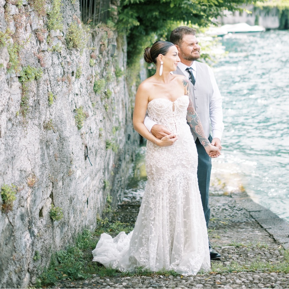 WONA Arwen small flowers Wedding Dress and Veil